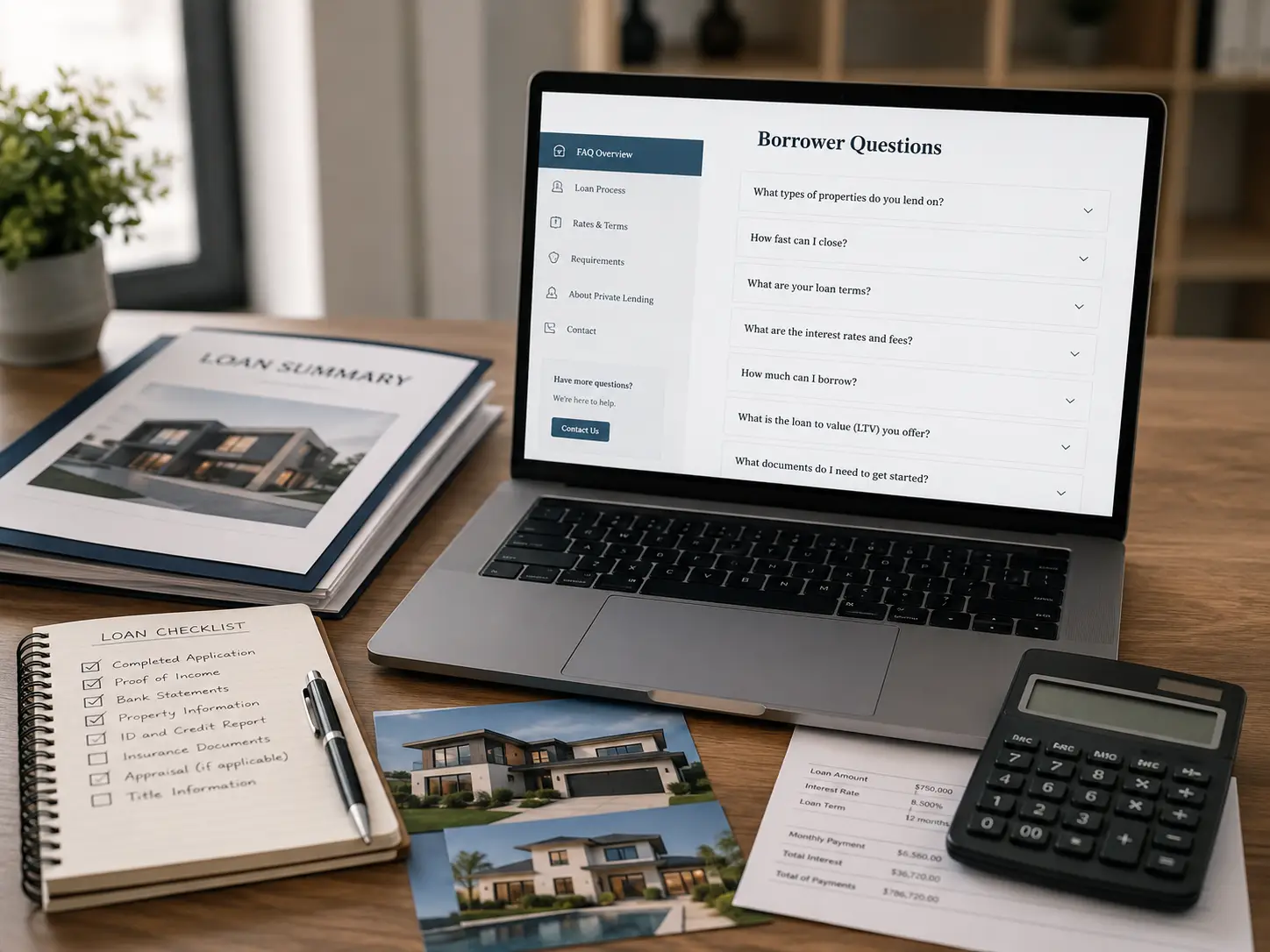 Real estate lending strutcured faq