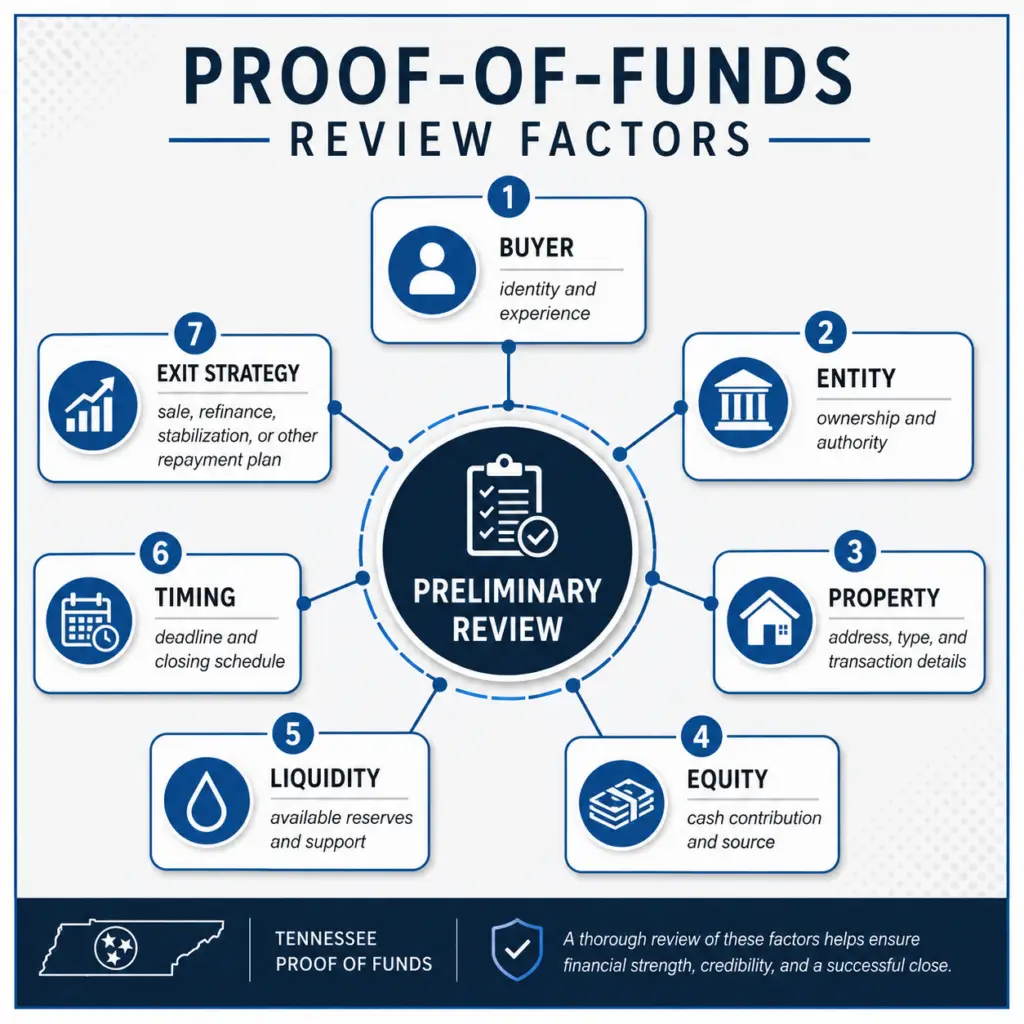 tennessee proof of funds